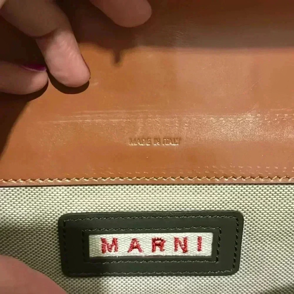 Marni TRUNK LEATHER CROSSBODY BAG - Picture 7 of 12